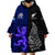 Personalised New Zealand and Scotland Rugby Wearable Blanket Hoodie All Black Maori With Thistle Together - Wonder Print Shop