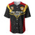 Papua New Guinea Rugby Baseball Jersey Port Moresby Vipers PNG Polynesian Pattern - Wonder Print Shop