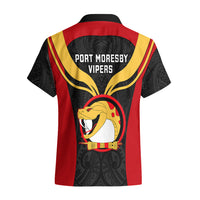 Papua New Guinea Rugby Hawaiian Shirt Port Moresby Vipers PNG Polynesian Pattern - Wonder Print Shop