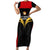 Papua New Guinea Rugby Short Sleeve Bodycon Dress Port Moresby Vipers PNG Polynesian Pattern - Wonder Print Shop