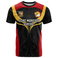 Papua New Guinea Rugby T Shirt Port Moresby Vipers PNG Polynesian Pattern - Wonder Print Shop