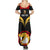 Custom Papua New Guinea Rugby Summer Maxi Dress Port Moresby Vipers PNG Polynesian Pattern - Wonder Print Shop