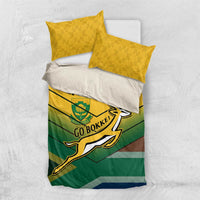 Custom South Africa Rugby Bedding Set Springboks Go Champions African Pattern - Wonder Print Shop