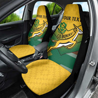 Custom South Africa Rugby Car Seat Cover Springboks Go Champions African Pattern - Wonder Print Shop