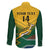 Custom South Africa Rugby Family Matching Short Sleeve Bodycon Dress and Hawaiian Shirt Springboks Go Champions African Pattern - Wonder Print Shop