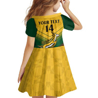 Custom South Africa Rugby Family Matching Tank Maxi Dress and Hawaiian Shirt Springboks Go Champions African Pattern - Wonder Print Shop