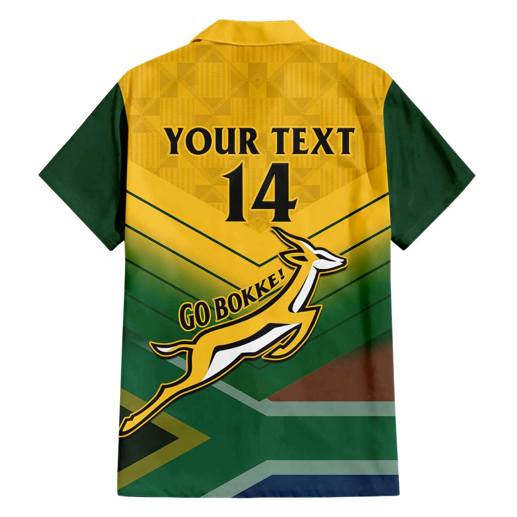 Custom South Africa Rugby Hawaiian Shirt Springboks Go Champions African Pattern - Wonder Print Shop