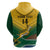 Custom South Africa Rugby Hoodie Springboks Go Champions African Pattern - Wonder Print Shop