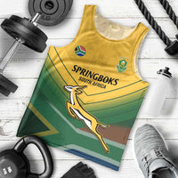 Custom South Africa Rugby Men Tank Top Springboks Go Champions African Pattern - Wonder Print Shop