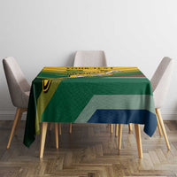 Custom South Africa Rugby Tablecloth Springboks Go Champions African Pattern - Wonder Print Shop