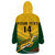 Custom South Africa Rugby Wearable Blanket Hoodie Springboks Go Champions African Pattern - Wonder Print Shop