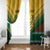 Custom South Africa Rugby Window Curtain Springboks Go Champions African Pattern - Wonder Print Shop