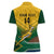 Custom South Africa Rugby Women Polo Shirt Springboks Go Champions African Pattern - Wonder Print Shop
