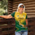 Custom South Africa Rugby Women Polo Shirt Springboks Go Champions African Pattern - Wonder Print Shop