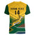 Custom South Africa Rugby Women V-Neck T-Shirt Springboks Go Champions African Pattern - Wonder Print Shop