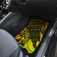 Hawaii Car Mats Kanaka Map With Polynesian Shark Tattoo Reggae Unique - Wonder Print Shop