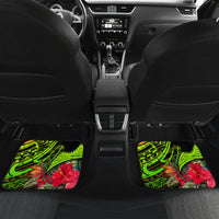 Hawaii Car Mats Kanaka Map With Polynesian Shark Tattoo Reggae Unique - Wonder Print Shop