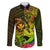 Hawaii Family Matching Long Sleeve Bodycon Dress and Hawaiian Shirt Kanaka Map With Polynesian Shark Tattoo Reggae Unique - Wonder Print Shop
