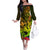 Hawaii Family Matching Off Shoulder Long Sleeve Dress and Hawaiian Shirt Kanaka Map With Polynesian Shark Tattoo Reggae Unique - Wonder Print Shop