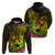 Hawaii Hoodie Kanaka Map With Polynesian Shark Tattoo Reggae Unique - Wonder Print Shop