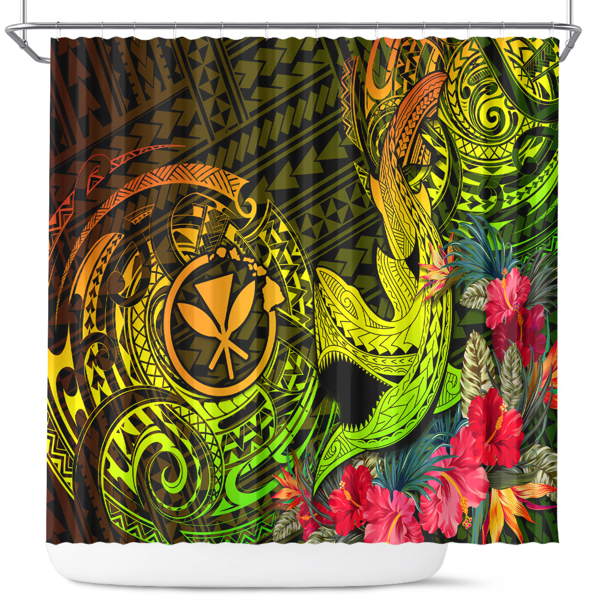 hawaii-shower-curtain-kanaka-map-with-polynesian-shark-tattoo-reggae-unique