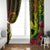 Hawaii Window Curtain Kanaka Map With Polynesian Shark Tattoo Reggae Unique - Wonder Print Shop