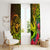 Hawaii Window Curtain Kanaka Map With Polynesian Shark Tattoo Reggae Unique - Wonder Print Shop