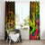 Hawaii Window Curtain Kanaka Map With Polynesian Shark Tattoo Reggae Unique - Wonder Print Shop
