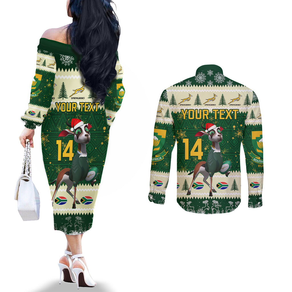 custom-south-africa-rugby-christmas-couples-matching-off-the-shoulder-long-sleeve-dress-and-long-sleeve-button-shirt-geseende-kersfees-springboks-african-pattern