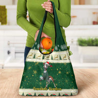 South Africa Rugby Christmas Grocery Bag Geseende Kersfees Springboks African Pattern