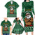 Personalised South Africa Christmas Family Matching Long Sleeve Bodycon Dress and Hawaiian Shirt Cool Santa Claus With South African Map - Wonder Print Shop