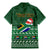 Personalised South Africa Christmas Family Matching Mermaid Dress and Hawaiian Shirt Cool Santa Claus With South African Map - Wonder Print Shop