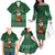 Personalised South Africa Christmas Family Matching Off Shoulder Long Sleeve Dress and Hawaiian Shirt Cool Santa Claus With South African Map - Wonder Print Shop