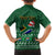 Personalised South Africa Christmas Family Matching Short Sleeve Bodycon Dress and Hawaiian Shirt Cool Santa Claus With South African Map - Wonder Print Shop
