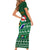 Personalised South Africa Christmas Family Matching Short Sleeve Bodycon Dress and Hawaiian Shirt Cool Santa Claus With South African Map - Wonder Print Shop