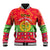 Personalised Eritrea Christmas Baseball Jacket Eritrean Olive Santa Claus Merry Xmas - Wonder Print Shop