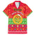 Personalised Eritrea Christmas Family Matching Off Shoulder Maxi Dress and Hawaiian Shirt Eritrean Olive Santa Claus Merry Xmas - Wonder Print Shop
