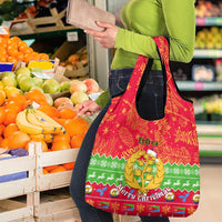 Eritrea Christmas Grocery Bag Eritrean Olive Santa Claus Merry Xmas