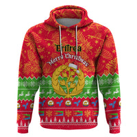 Personalised Eritrea Christmas Hoodie Eritrean Olive Santa Claus Merry Xmas - Wonder Print Shop