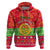 Personalised Eritrea Christmas Hoodie Eritrean Olive Santa Claus Merry Xmas - Wonder Print Shop