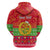 Personalised Eritrea Christmas Hoodie Eritrean Olive Santa Claus Merry Xmas - Wonder Print Shop