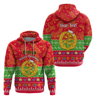Personalised Eritrea Christmas Hoodie Eritrean Olive Santa Claus Merry Xmas - Wonder Print Shop
