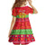 Personalised Eritrea Christmas Kid Short Sleeve Dress Eritrean Olive Santa Claus Merry Xmas - Wonder Print Shop