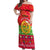 Personalised Eritrea Christmas Off Shoulder Maxi Dress Eritrean Olive Santa Claus Merry Xmas - Wonder Print Shop