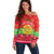 Personalised Eritrea Christmas Off Shoulder Sweater Eritrean Olive Santa Claus Merry Xmas - Wonder Print Shop