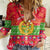Personalised Eritrea Christmas Women Casual Shirt Eritrean Olive Santa Claus Merry Xmas - Wonder Print Shop