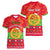 Personalised Eritrea Christmas Women V Neck T Shirt Eritrean Olive Santa Claus Merry Xmas - Wonder Print Shop