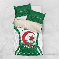 Personalized Algeria Bedding Set Coat Of Arms African Pattern - Wonder Print Shop