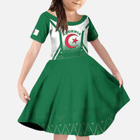 Personalized Algeria Family Matching Long Sleeve Bodycon Dress and Hawaiian Shirt Coat Of Arms African Pattern - Wonder Print Shop