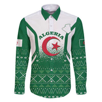 Personalized Algeria Family Matching Long Sleeve Bodycon Dress and Hawaiian Shirt Coat Of Arms African Pattern - Wonder Print Shop